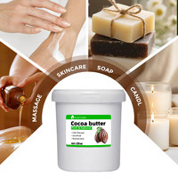 Beurre de cacao pur non raffiné, cru, pressé à froid, biologique, provenant de fèves de cacao naturelles, pour les soins de la peau, lotion corporelle, crème