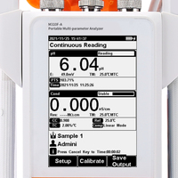 Analizador de calidad del agua multiparámetro de laboratorio Medidor de conductividad de pH portátil con exportación de datos USB