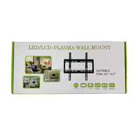 Support mural universel pour téléviseur LCD LED V-STRA en acier épaissi, 26-63 pouces, support fixe intégré, capacité de 50 kg