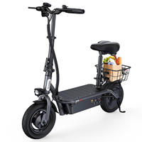 Patinete Eléctrico Iscooter F3 en Existencia en la UE, Motor de 1000 W, 45 km/h, Batería de 48 V y 13 Ah, Patinete Eléctrico Plegable para Adultos con Asiento
