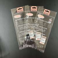 Sac en plastique OPP avec impression de logo personnalisée emballage pour étui de téléphone portable sac auto-adhésif transparent avec trou de suspension