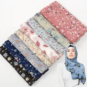 2024 mousseline de soie ethnique accessoires hijab écharpe autres écharpes et châles pour femmes