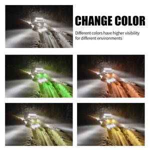 ไฟสปอร์ตไลท์อเนกประสงค์แบบรีโมทอัจฉริยะ สีเหลืองอำพัน 12v สำหรับรถ ATV SUV รถยนต์  ไฟตัดหมอก ไฟขับขี่  แบบ LED  4x4  กำลังไฟ 72W  กันน้ำ IP67 - Product Image 3