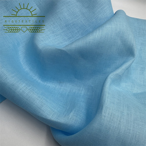 Fabricants en gros Rigu pur lin lin français tissu lavé au sable couleur unie lin tissé organique 100% tissu de lin - Product Image 4