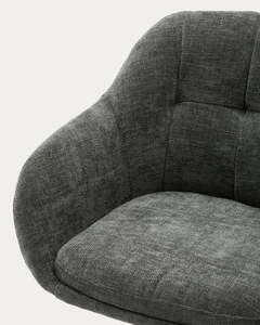 <span class=keywords><strong>Fauteuil</strong></span> de <span class=keywords><strong>salle</strong></span> <span class=keywords><strong>à</strong></span> <span class=keywords><strong>manger</strong></span> de designer moderne pivotant <span class=keywords><strong>à</strong></span> 360 degrés chaise en tissu de luxe pour café et restaurant - Product Image 3
