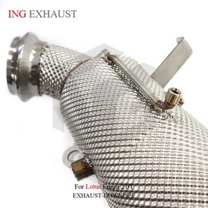 Downpipe <span class=keywords><strong>di</strong></span> <span class=keywords><strong>Scarico</strong></span> ad Alto Flusso in Acciaio Inox ING per Lotus Emira 2.0T con Scudo Termico, Parti per Tuning Auto - Product Image 6