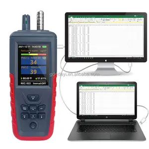 Peralatan Sistem monitor kualitas udara PM2, 5 sensor detektor pm10, perangkat detektor produk luar ruangan portabel dengan output data