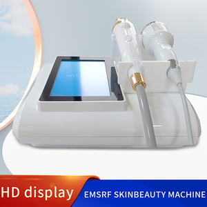 Appareil de beauté pour la peau 2 en 1 EMS RF, appareil de micro-aiguilletage de bureau avec 4 embouts pour le soin de rajeunissement de la peau - Product Image 1
