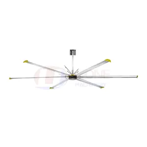 Industrial ceiling fan for factory and warehouse ventilation