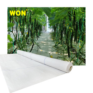 Alfombra DE CONTROL DE geotextil de barrera de malezas tejida blanca WON Tela en cubierta de suelo agrícola de invernadero de jardín - Product Image 6