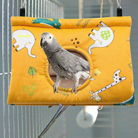 JOYSING Nid d'oiseau de luxe écologique en tissu épaissi pour l'automne et l'hiver, maison pour perroquet, cage à oiseaux, hamac, endroit de sommeil triangulaire