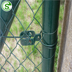 Valla de malla de alambre de alta resistencia con eslabones de cadena, diámetro de alambre engrosado, para almacenes industriales y barreras de carreteras, con marco y postes - Product Image 4