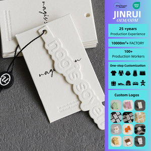 Eigenmarken-Etiketten aus Kunstpapier/Karton/Kraftpapier, recycelbar, Logo-Etiketten mit Prägung/UV-Druck/Bronzierung, Anhängeetiketten - Product Image 1