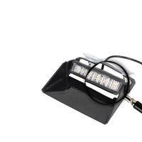 Luz Estroboscópica LED para Automóvil Coxswain, 16 LED, Rojo/Azul, Ámbar/Blanco, Luz de Emergencia Intermitente para Tablero, Luz de Advertencia para Parabrisas, 12v