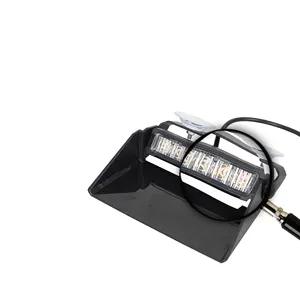Coxswain-luz estroboscópica de emergencia para salpicadero de coche, luz de advertencia para parabrisas de 12v, 16 LED, rojo/azul, ámbar/blanco