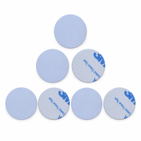 Carte NFC autocollante ronde de 25 mm, puce RFID PVC 213 pour accès aux chambres d'hôtel et aux bureaux