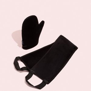 Kit aplicador de manopla autobronceadora corporal Ponga sus manoplas en este paquete Manopla aplicador de cuerpo trasero lavable reutilizable suave y aterciopelado - Product Image 2