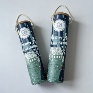 Boîte à vin cylindrique avec couvercle <span class=keywords><strong>en</strong></span> liège <span class=keywords><strong>en</strong></span> bois, cadeau écologique pour l'alcool, conteneur personnalisé pour bouteille de vin, tube <span class=keywords><strong>en</strong></span> papier pour cadeaux de mariage - Product Image 4