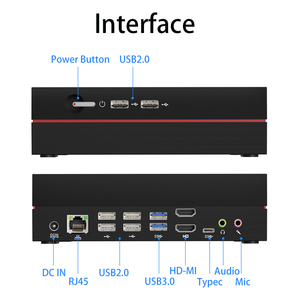 HelorPC <strong>Intel</strong> Core I7 12700H I9 Nvi-dia GTX 1060 DDR4 64G M.2 SSD Win 11 HD-MI TYPE-C Gaming Min PC <strong>Desktop</strong> <strong>Computer</strong> - Product Image 6