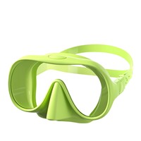 Songxin M15 Lunettes de plongée chic Lentilles anti-buée et anti-rayures Masque de plongée à bord en silicone liquide