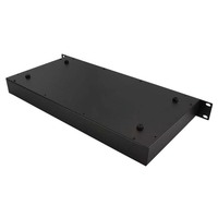 Boîtier de montage en rack 1U 19 pouces en tôle pour amplificateur audio personnalisé, boîtier électronique, boîte métallique