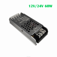 Controlador de luz de tira de LED 110V 200W 400W 60W Rgb transformador de píxeles de gabinete 100W 24V regulable 50W 12V fuente de alimentación controlador Led