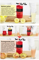Presse-agrumes manuel multifonctionnel en plastique, mixeur, presse-pastèque, extracteur de jus de fruits, bouteille pour PS-328B