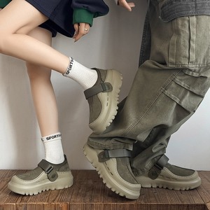 Chaussures décontractées à semelle souple et épaisse, à lanières, pour hommes et femmes, assorties, collection automne/hiver, avec bandeau - Product Image 3