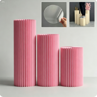 Colonne de papier style romain JD-B-248 de la marque JD, vente en gros d'usine, pour décoration d'allée de mariage, colonne de dessert, centre de table pour baby shower et anniversaire