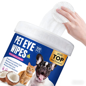 Toallitas para Ojos de Mascotas Recomendadas por Veterinarios Dayoung, 100 Unidades, Seguras para Lamer, Sin Alcohol, para la Limpieza Diaria de Manchas de Lágrimas - Product Image 1