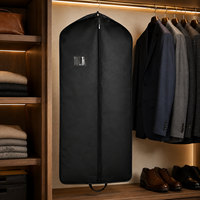 Sac de rangement pliable en nylon pour vêtements, avec logo personnalisé imprimé, pour costume homme, réutilisable, fabriqué par un fabricant OEM.