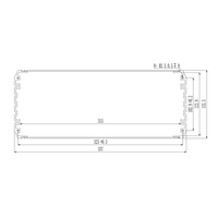 Caja de Panel eléctrico 3U, G16, 337x133,6mm, anodización, Delta Plc Siemens