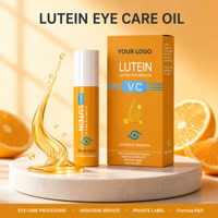 Crème pour les yeux à la vitamine C organique personnalisable, à la luteine, anti-rides, réductrice de cernes, éclaircissante, raffermissante