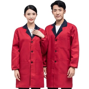 Vestes boutonnées extra longues personnalisées Vêtements de travail de technicien électricien en usine Paideng Vêtements de travail personnalisés - Product Image 5
