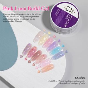 Gel Costruttore Unghie Pink Luna Private Label per Estensione Unghie, Gel Colorato per Nail Art, 12 Colori - Product Image 5