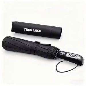 ร่มพับ 3 ตอน กันลม กัน UV เคลือบสีดำ ขนาดใหญ่ ขายส่งจากโรงงาน 10k ร่มอัตโนมัติเต็มรูปแบบ - Product Image 1