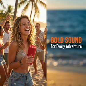 ลำโพงบลูทูธพกพา <span class=keywords><strong>JBL</strong></span> <span class=keywords><strong>FLIP7</strong></span> พร้อมซับวูฟเฟอร์ ระบบเพิ่มประสิทธิภาพเสียงด้วย AI เหมาะสำหรับการตั้งแคมป์ และกิจกรรมกีฬา - Product Image 2