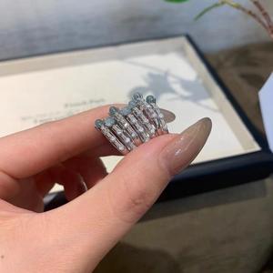 S925 Pure Silver Micro-Inlaid Natural <b>Jade</b> <b>Ring</b> for Women High-End Chinese Niche Hazardous Material Lace Egg Face Fashion <b>Rings</b> - Product Image 4