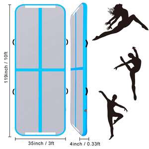 Pista de aire inflable de <span class=keywords><strong>10</strong></span> <span class=keywords><strong>m</strong></span>, pista de aire dwf para exteriores, esterilla de yoga, pista de aire plegable para gimnasia, 4x4 - Product Image 1