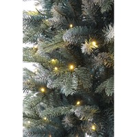 Pré-éclairé Toute vente Arbre de Noël artificiel poussiéreux bleu blanc arbre à charnière arbre de haute qualité pour la décoration de Noël