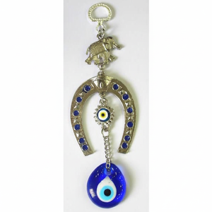 CRISTAL OJOS MAL ORNAMENTO 7X17 cm Objetos Decorativos - Product Image 2