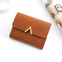 8230346 cuir mat petit femmes portefeuille Mini femmes portefeuilles et sacs à main court femme porte-monnaie porte-carte de crédit