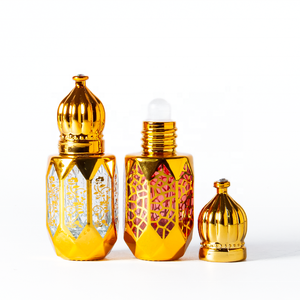 Lujo 3ml 6ml alto grado nuevo diseño pequeña capacidad portátil reciclable bola botella 12ML botellas de vidrio Vintage <span class=keywords><strong>para</strong></span> Attar - Product Image 5