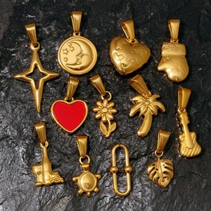Pingentes De Jóias De Moda Encantos Coloridos Esmalte Acessórios De Jóias Banhado A Ouro Mulheres Charme De Aço Inoxidável Para Fazer Jóias