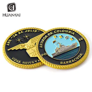 Promotional collection gifts souvenir commemorative gold silver plating metal coin custom