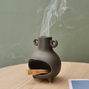 Salbei-Halter für das Verbrennen von Weisssalbei Schmutz Topf Salbei Bündel Brenner Keramik-Räucherbrenner Palo Santo Schmutz-Brennerhalter - Product Image 1