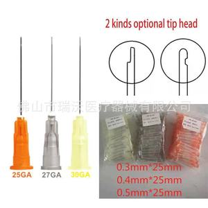 Puntas de aguja para irrigación dental, 30G, punta redonda, puerto lateral para cuidado bucal, 100 unidades - Product Image 5