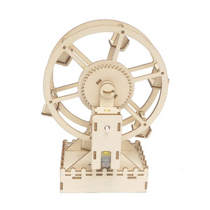 DIY Grande Roue Modèle Matériaux Kit Physique <span class=keywords><strong>Préscolaire</strong></span> Éducatif Science <span class=keywords><strong>Expérience</strong></span> 3D En Bois Assembler STEM Jouet - Product Image 1