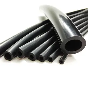 Tube flexible en caoutchouc de silicone platine de qualité alimentaire, noir, 60a, anti-vieillissement, 5mm x 8mm