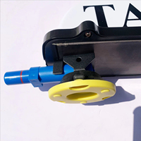 Lumière de toit de voiture à ventouse à pompe manuelle, 12v LED, étanche, lumière de dôme de taxi, panoramique, toit ouvrant en verre